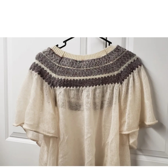 Free People Lock Lomand Women's Sweater Size: Medium Flutter Sleeve - Picture 11 of 12